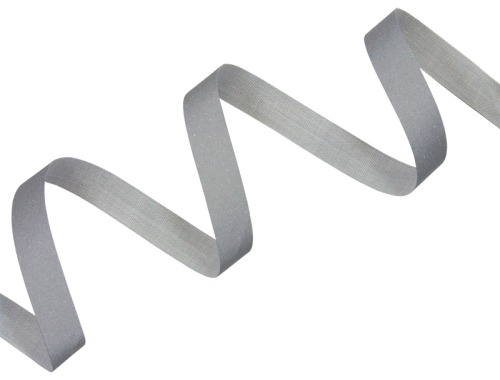 Taśma odblaskowa - Szara - 10 mm