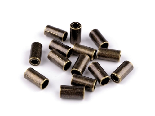 Końcówka metalowa Ø3,5 mm - Stare złoto