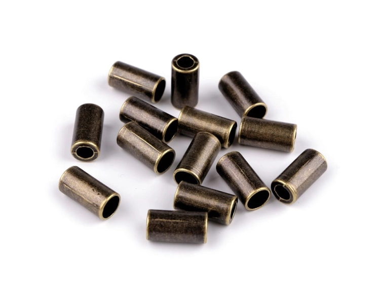 Końcówka metalowa Ø3,5 mm - Stare złoto