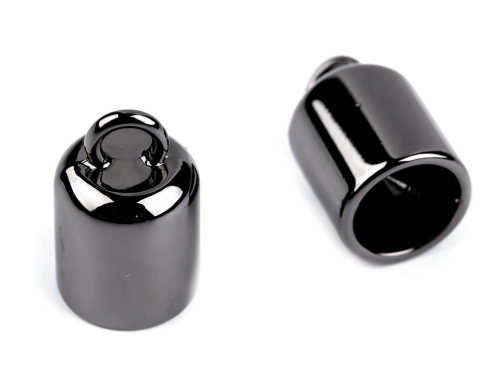 Końcówki do sznurka - maks. 9,3 mm - Ciemny nikiel