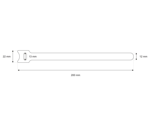 Rzep opaska - wymiary