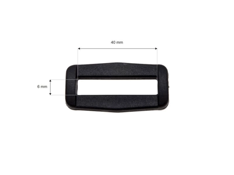 Ramka plastikowa - 40 mm (niska) - Wymiary