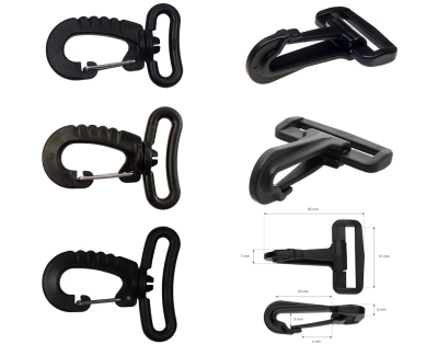 Karabińczyk plastikowy (25mm - 38mm)
