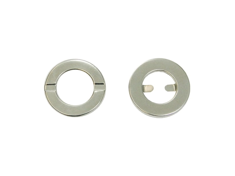 Oczka metalowe zaciskowe - 15 mm (płaskie)