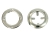 Oczka metalowe zaciskowe - 30 mm (wypukłe)