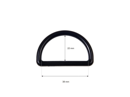 Półkole plastikowe - 38 mm - Wymiary