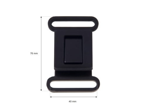 Klamra metalowa - 40 mm - Wymiary