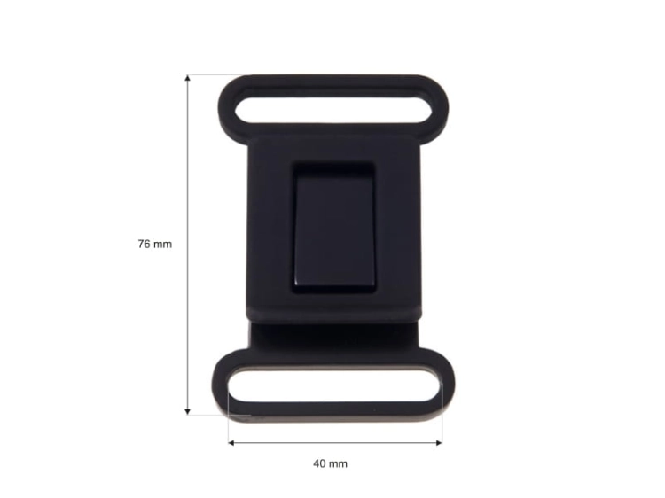Klamra metalowa - 40 mm - Wymiary