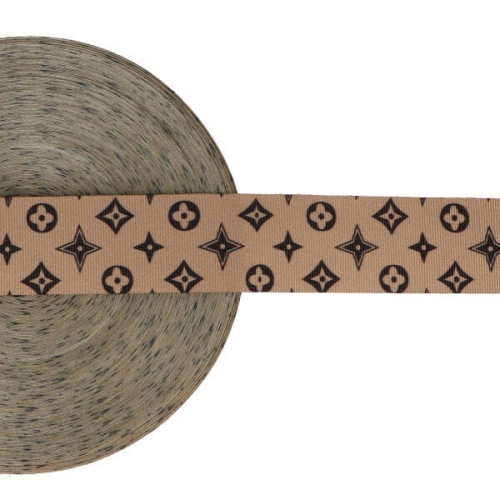 Taśma rypsowa - Lampas - LV Czarny - 40 mm