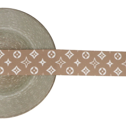 Taśma rypsowa - Lampas - LV Biały - 40 mm