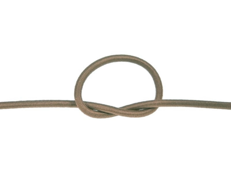 Guma okrągła - 3 mm - Ciemny beżowy - 894