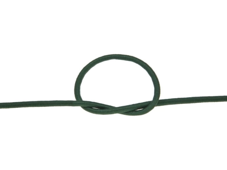 Guma okrągła - 3 mm - Ciemny zielony - 878