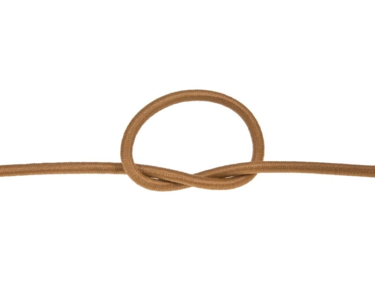 Guma okrągła - 3 mm - Jasny brązowy - 508