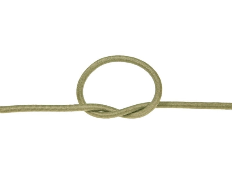 Guma okrągła - 3 mm - Oliwkowy - 170