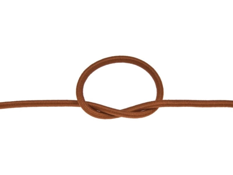 Guma okrągła - 3 mm - Brązowy - 102