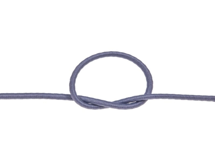 Guma okrągła - 3 mm - Szaro-niebieski - 398