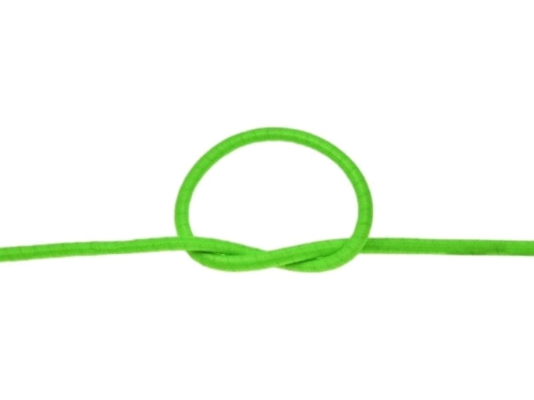 Guma okrągła - 3 mm - Zielony neon - 1001