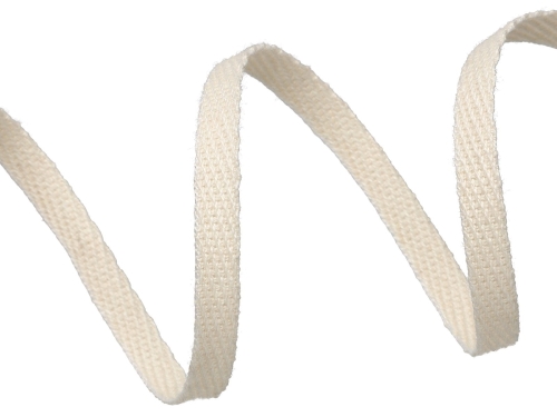 Taśma bawełniana - 0,5 cm - Naturalny