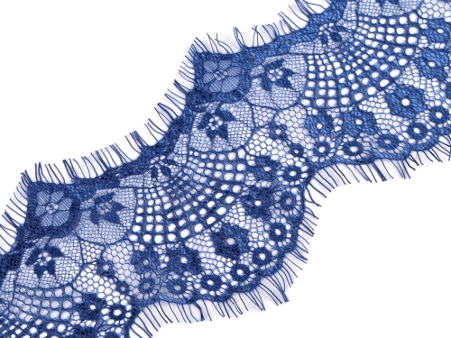 Koronka francuska - 12 cm - Niebieska