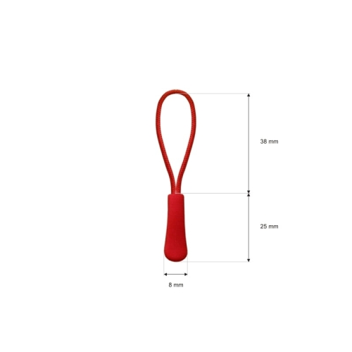 Przywieszka do suwaka - Czerwony - 171