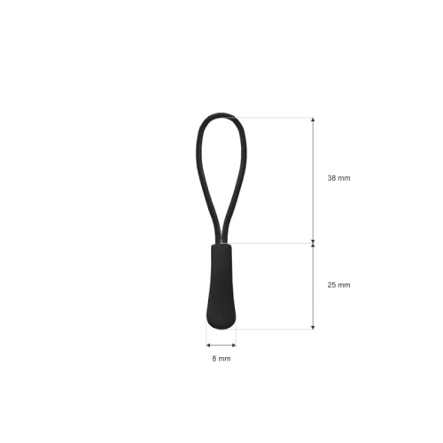 Przywieszka do suwaka - Grafitowy - 301