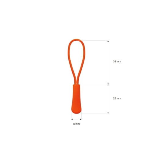 Przywieszka do suwaka - Pomarańczowy - 523
