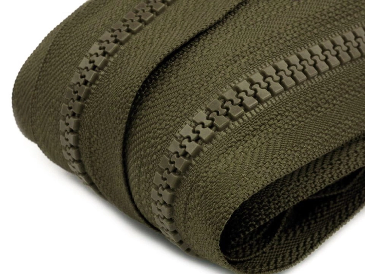 Taśma suwakowa kostkowa '5' - Khaki