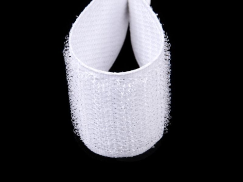 Rzep do przyszycia - Biały - Haczyk