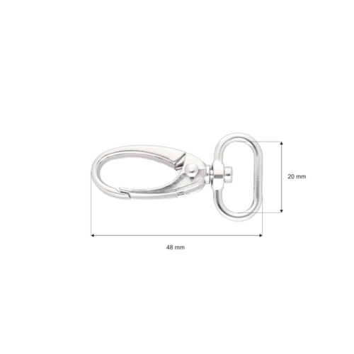 Karabińczyk Krab - 20 mm - Srebrny