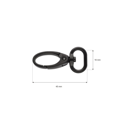 Karabińczyk Krab - 15 mm - Czarny