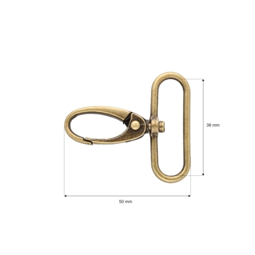 Karabińczyk Krab - 38 mm - Stare złoto