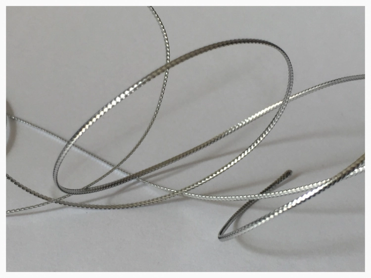 Sznurek pleciony metalizowany - 1 mm - Srebrny