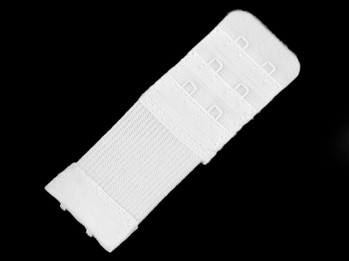 Haftki do staników - 2-rzędowe - Elastyczne - Białe