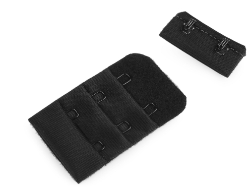 Haftki do staników - 2-rzędowe - Stabilne - Czarne