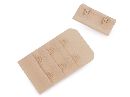 Haftki do staników - 2-rzędowe - Stabilne - Cieliste