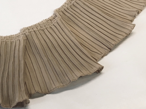 Taśma plisowana - 14 cm - Beżowy