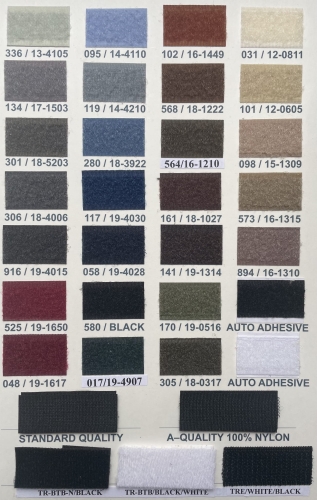 Rzep do przyszycia (16mm - 125mm) - 57 kolorów