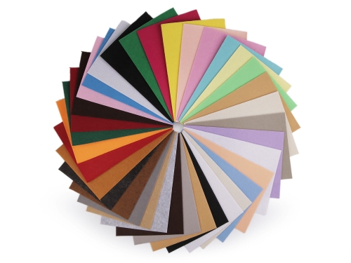 Filc w arkuszach 20x30 cm