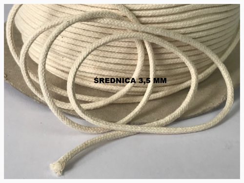 Sznurek bawełniany (3,5 mm - 5 mm)