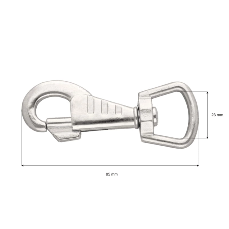 Karabińczyk metalowy - 23mm x 85mm