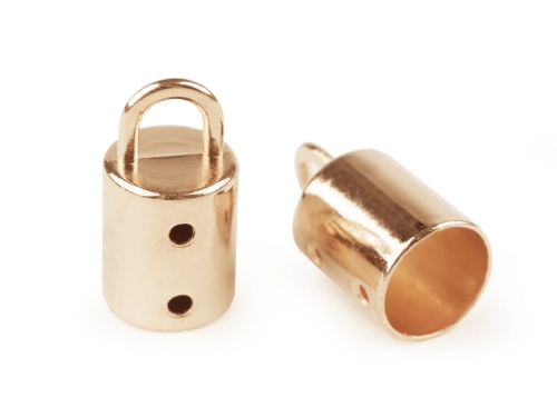 Końcówki metalowe (Ø 14 mm) - Złoty