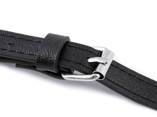 Pasek do torby z eko skóry z karabińczykami (regulacja 108-124 cm)