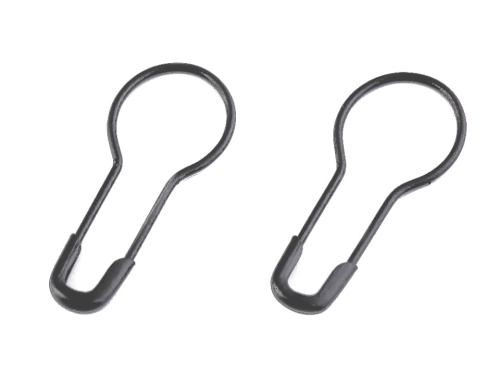 Agrafki dekoracyjne (22 mm) - Ciemny nikiel