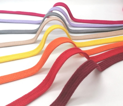 Sznurek bawełniany płaski pleciony - 12 mm