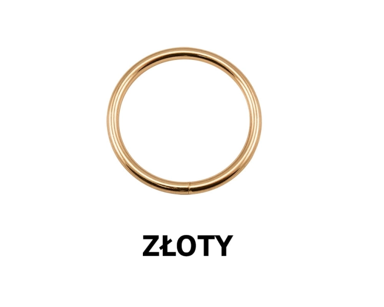 Kółko metalowe - Złoty
