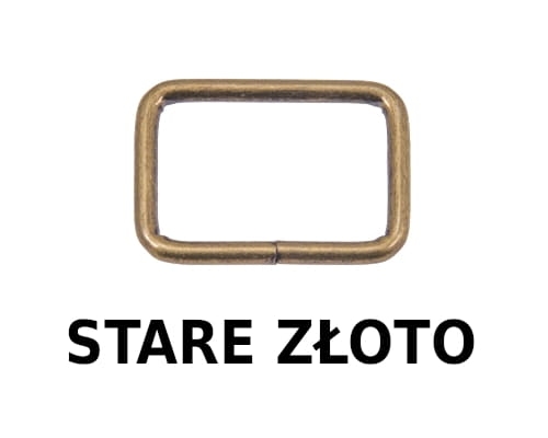 Ramka metalowa - Stare złoto