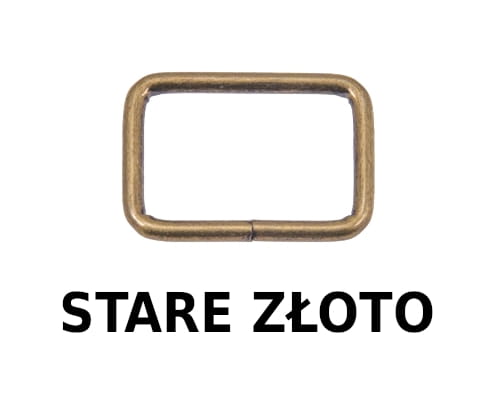 Ramka metalowa - Stare złoto