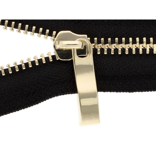 Suwak do zamka metalowego '5' - Złoty Podłużny