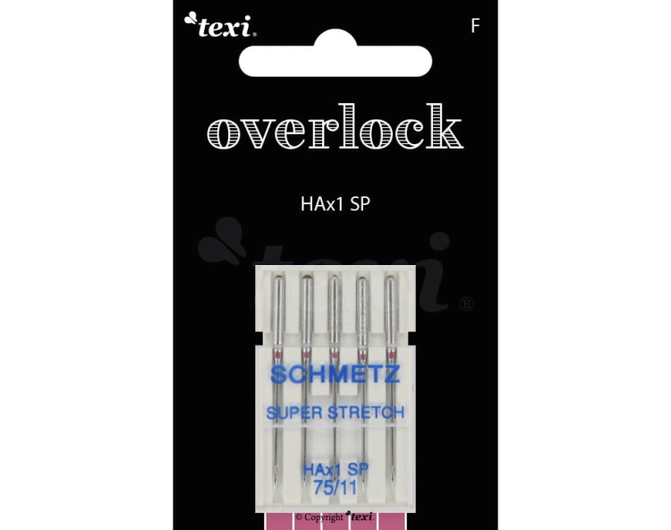 Igły do TKANIN i DZIANIN do OVERLOCKA 75