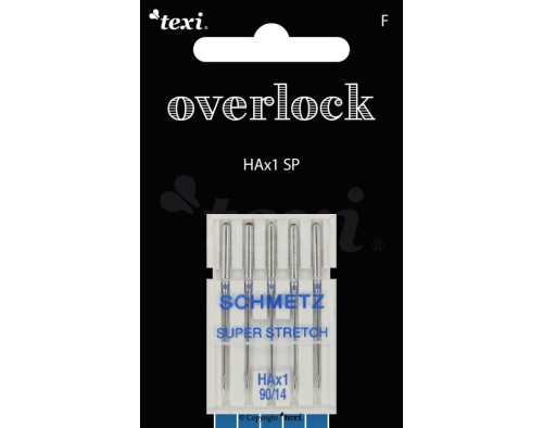 Igły do TKANIN i DZIANIN do OVERLOCKA 90